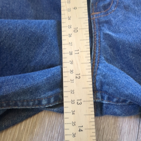 Carhartt Jeans Mens 36X31 Utility Flame Resistant Logo Workwear 5 Pocket - Picture 6 of 11